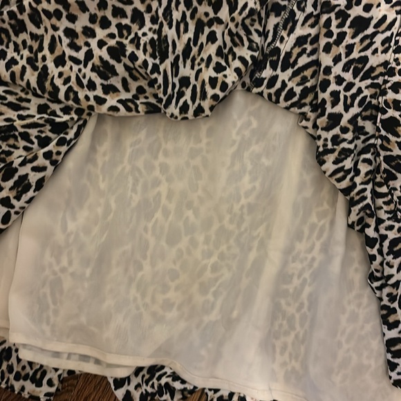 Leopard Pleated Skirt - Picture 3 of 6